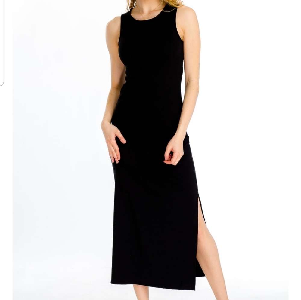 Black maxi dress